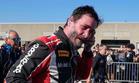 Keanu Reeves makes pro racing debut at Indianapolis Motor Speedway 