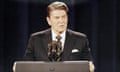 Reagan at a 1984 debate against Democrat Walter Mondale.