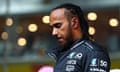 Lewis Hamilton stands on the grid before the Singapore Grand Prix. 