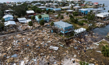 Drone footage shows the devastating aftermath of Hurricane Helene 