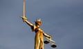 Statue of Justice on top of the Old Bailey