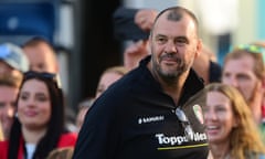 Michael Cheika of Leicester at Sandy Park.