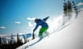 Back country snowboarding on Berthoud Pass, Colorado