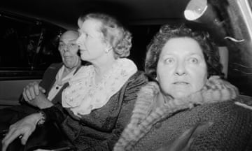 Denis and Margaret Thatcher with her PA, Cynthia Crawford, after the Brighton bomb attack in 1984