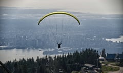 Vancouver, Canada ‘Taken from Grouse Mountain chair lift. The city was shrouded in smoke from distant wildfires.’