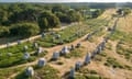 The Carnac stones in Brittany, France.